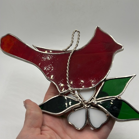Stained Glass Cardinal - Picture 4 of 4